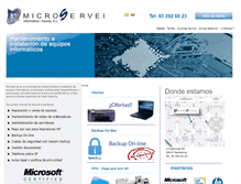 Tablet Screenshot of microservei.com